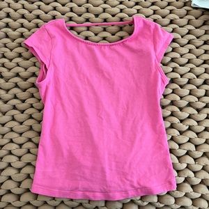 Pink top with open back